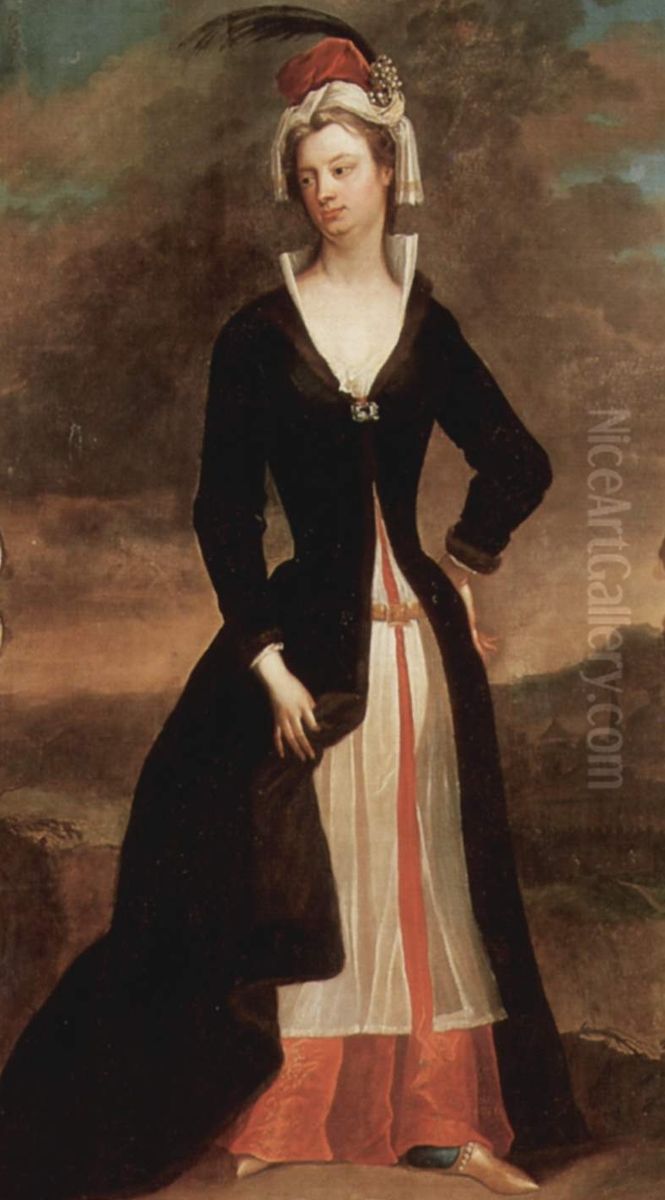 Portrat der Lady Mary Wortley Montagu Oil Painting by Charles Jervas