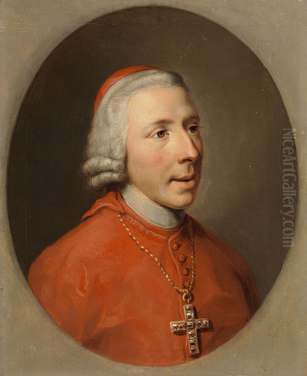 Portrait of Cardinal Henry Benedict Maria Clement Stuart, Duke of York (1725-1807) Oil Painting by Hugh Douglas Hamilton