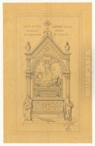 Projet du monument a la memoire de monseigneur Dupanloup dans la cathedrale d'Orleans (1882)