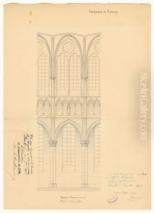 Travee du choeur restaure de la cathedrale de Soissons (1850)