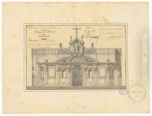 Elevation des constructions qui cloturent le choeur de la cathedrale de Toulouse (1862)