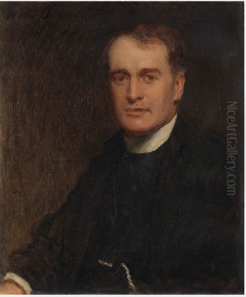 Portrait of Charles Edward Osborne (1856-1936), Curate and Artist's Brother Oil Painting by Walter Osborne