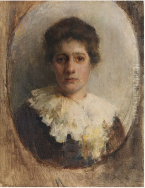 Portrait of Violet Osborne (1866-1893), Artist's Sister Oil Painting by Walter Osborne