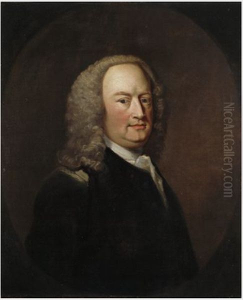 Portrait of Francis Hutcheson (1694-1746) Oil Painting by James Latham