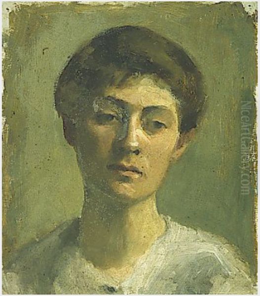 Self-Portrait Oil Painting by Clare Marsh