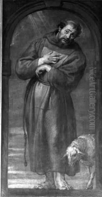 Saint Francis of Assisi Oil Painting by (studio of) Rubens, Peter Paul