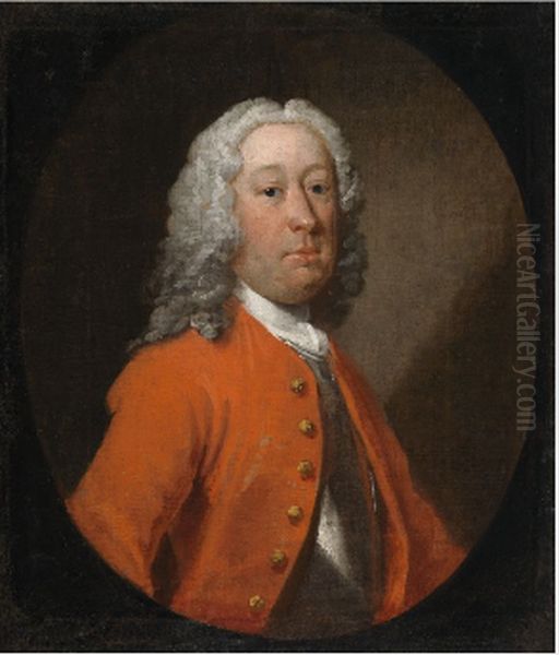 Portrait of a Military Gentleman, possibly General George Wade (1673-1748) Oil Painting by James Latham