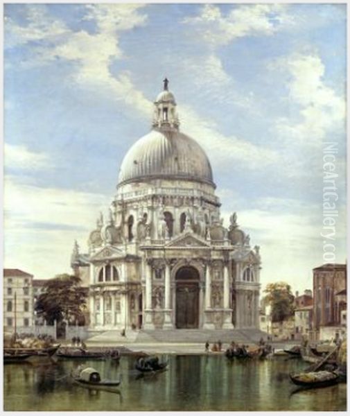 Santa Maria della Salute, Venice Oil Painting by Edward William Cooke