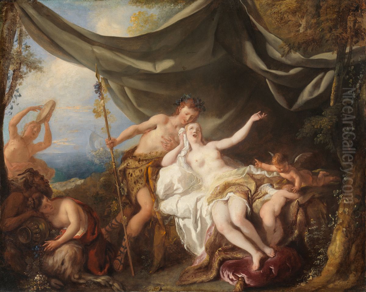 Bacchus and Ariadne Oil Painting by Jean-Francois de Troy