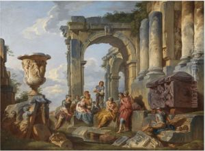 A Capriccio with Saint Peter Preaching to the Romans