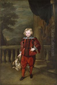 A Boy Standing on a Terrace