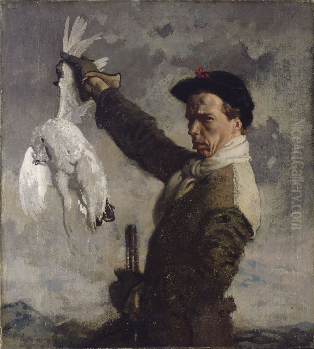 The Dead Ptarmigan (a Self-Portrait) Oil Painting by William Orpen