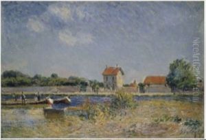The Banks of the Canal du Loing at Saint-Mammes