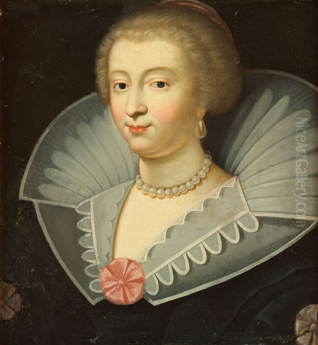 Jacqueline de Bueil, comtesse de Moret, marquise de Vardes Oil Painting by Daniel Dumonstier