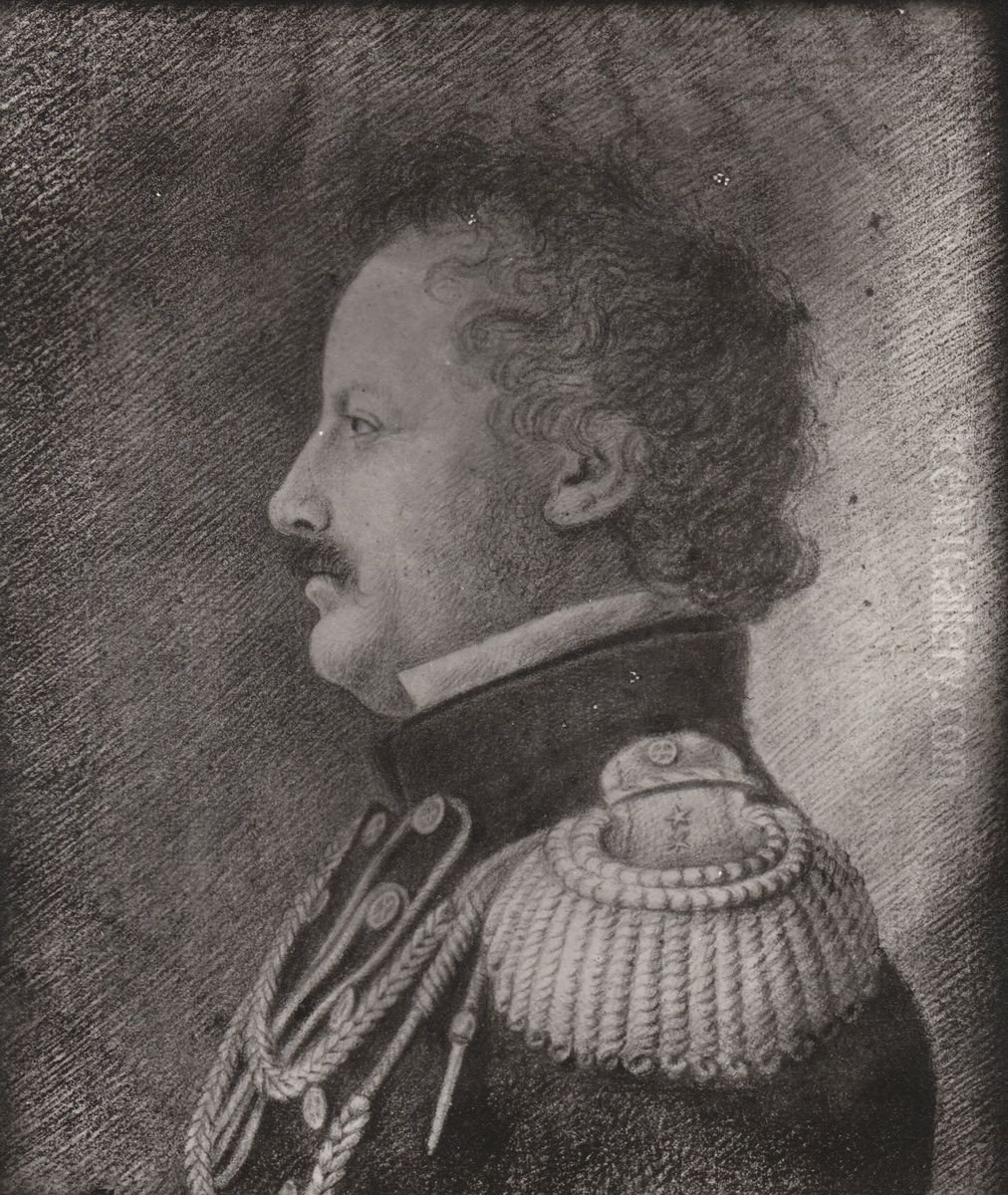 Lorentz Diderik Kluwer Oil Painting by Johannes Finne Rosenvinge