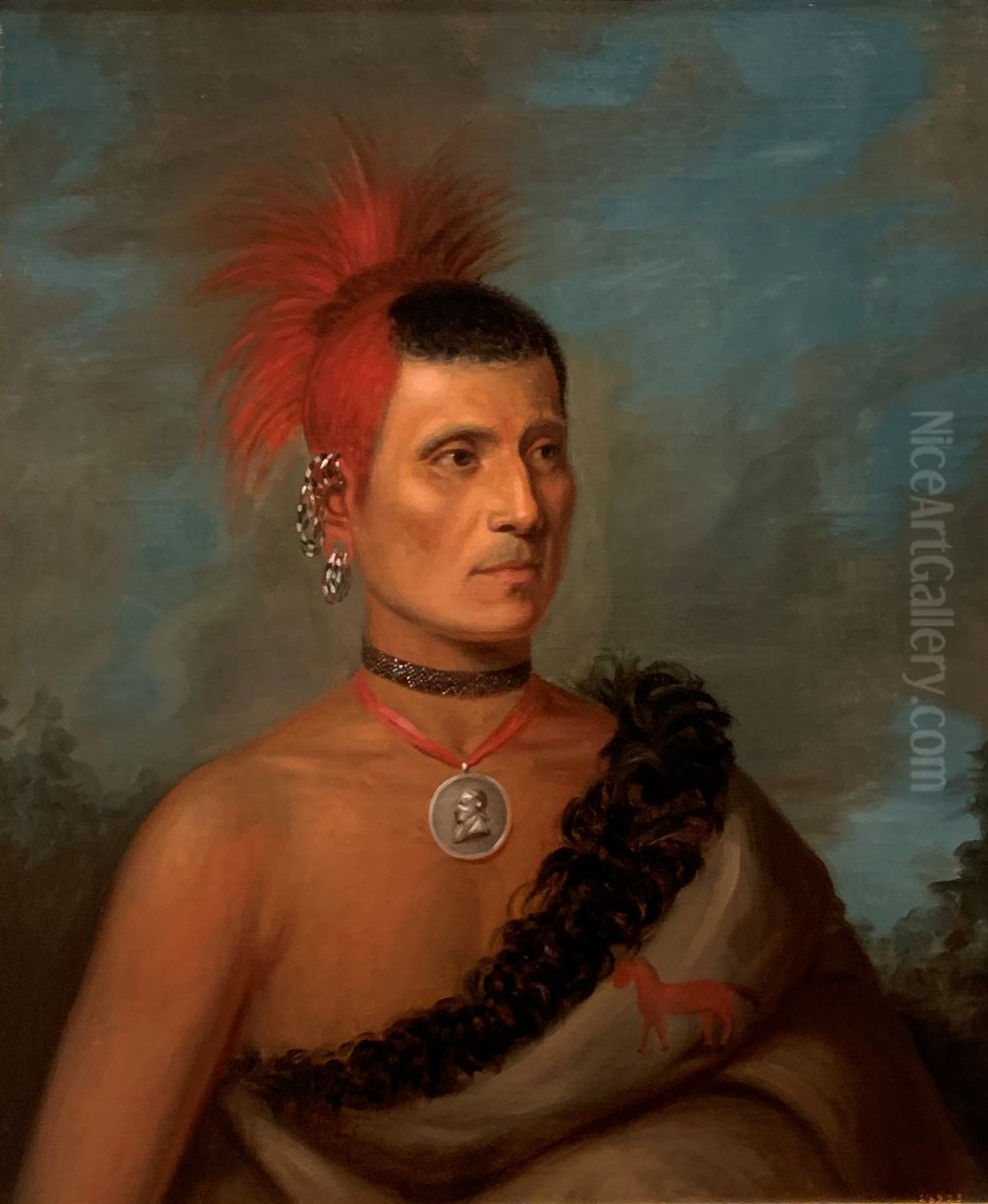 Pes-Ke-Le-Cha-Co Oil Painting by Henry Inman
