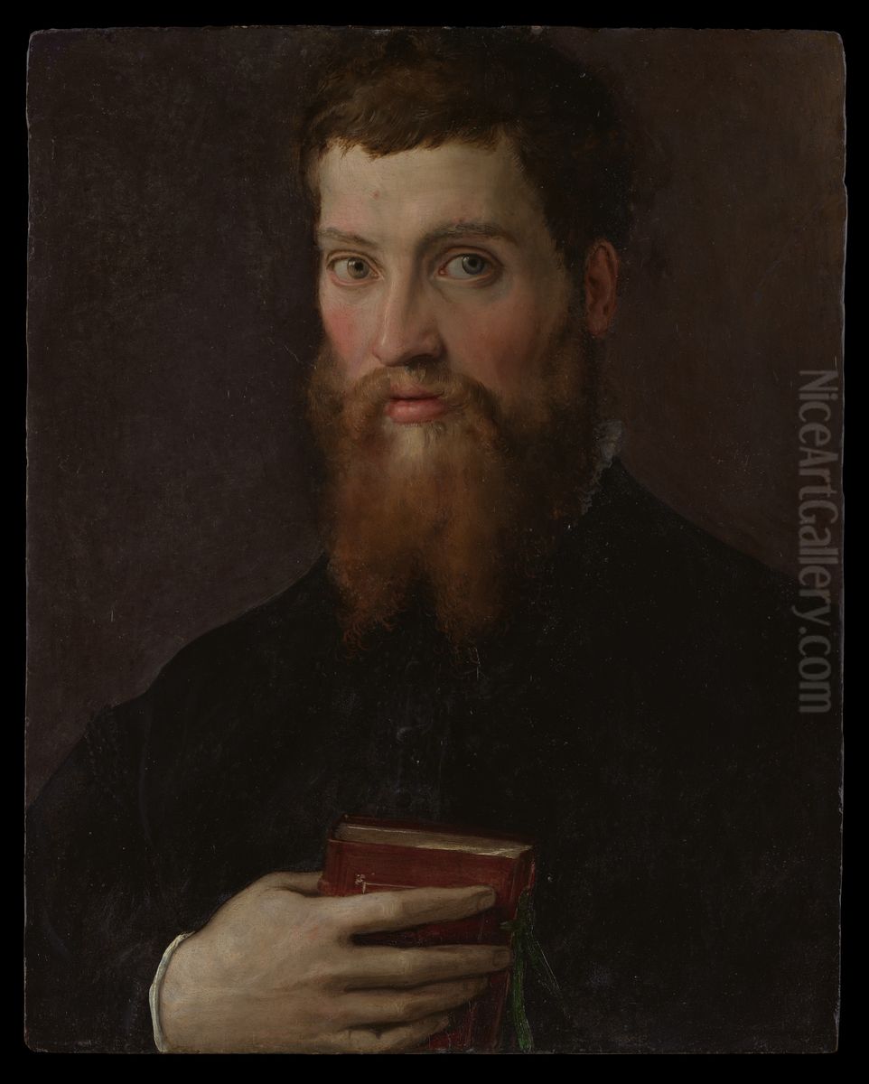 Carlo Rimbotti (1518-1591) Oil Painting by Francesco Salviati