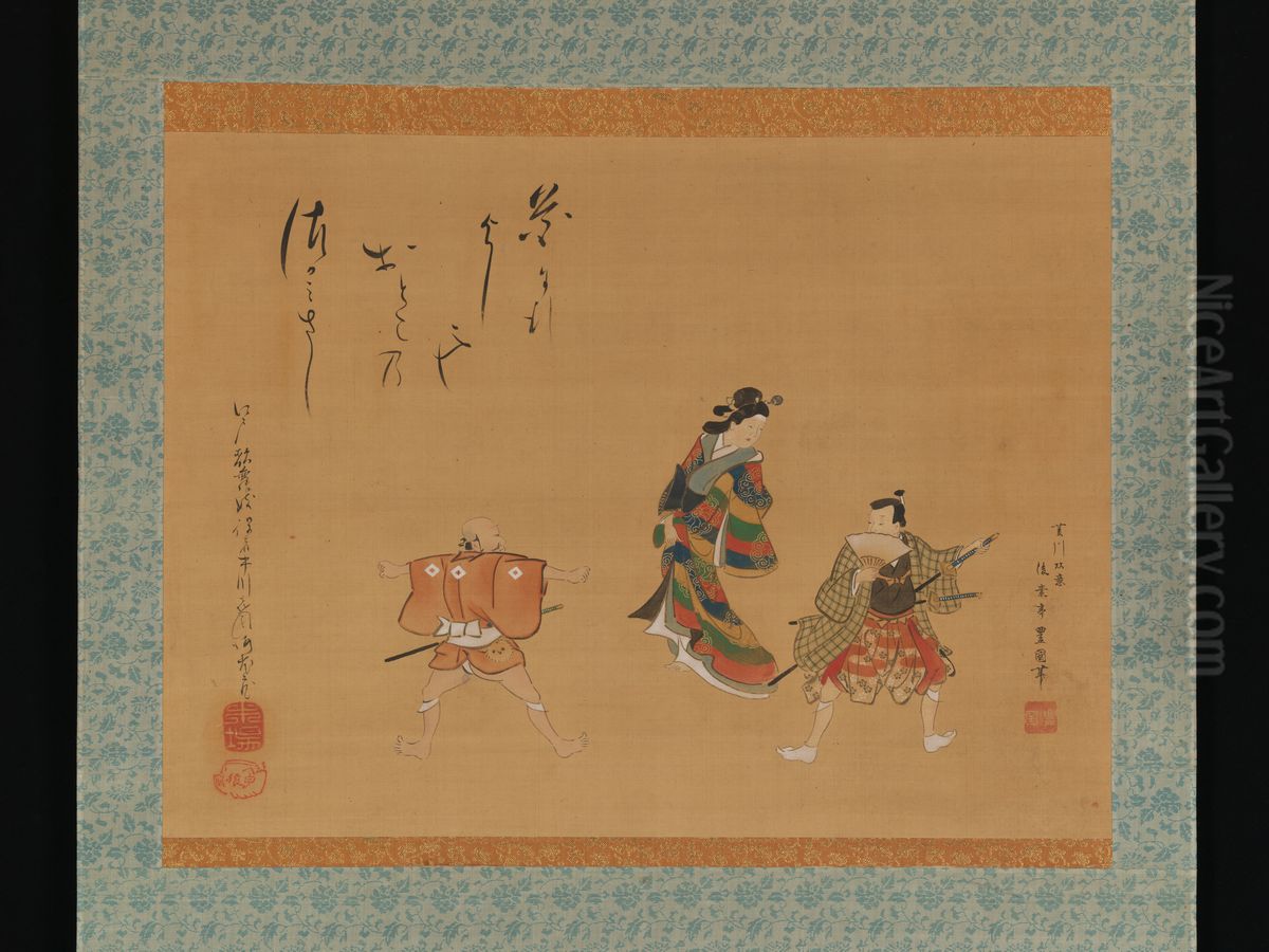 Fuwa Banzaemon Oil Painting by Utagawa Toyokuni II