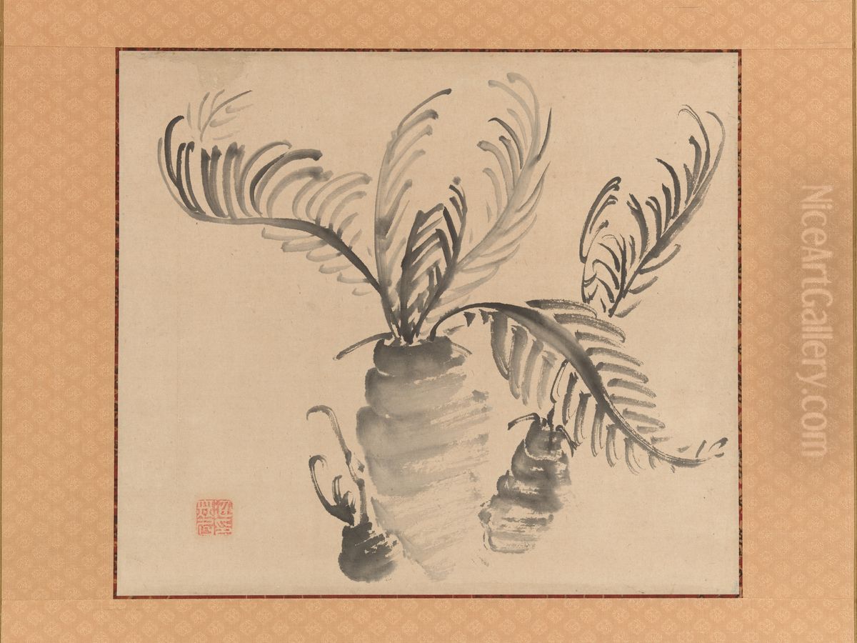 Cycad Oil Painting by Ike no Taiga