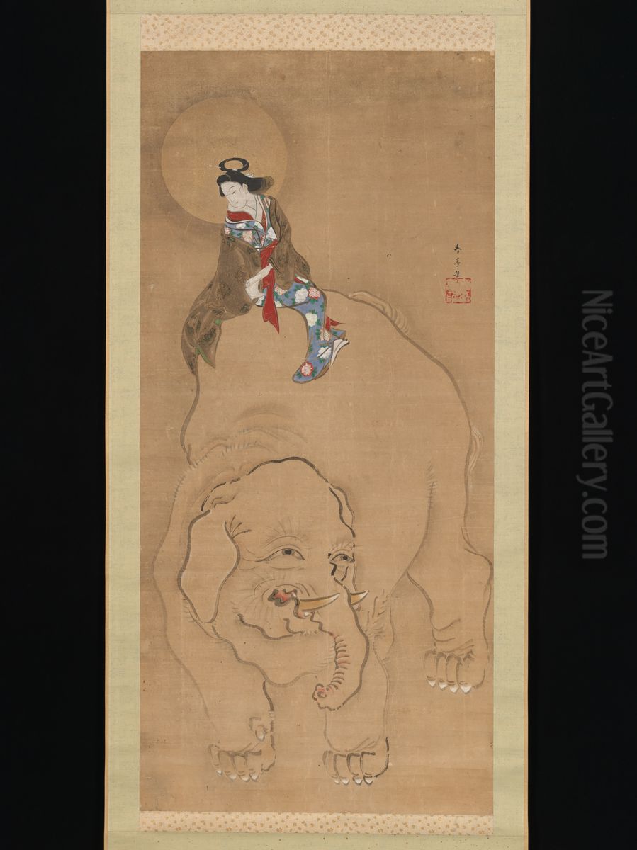 Eguchi no Kimi Oil Painting by Katsukawa Shuntei