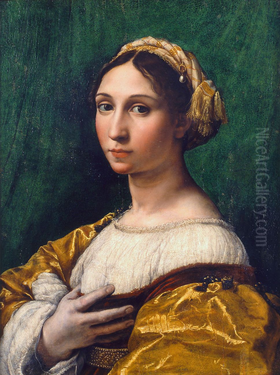 Portrait of a young woman Oil Painting by Raphael