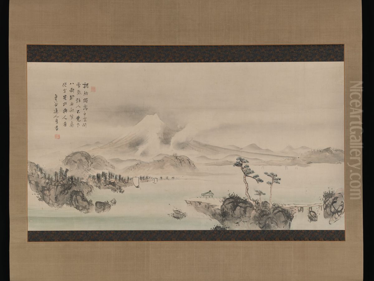 Mount Fuji Oil Painting by Yokoi Kinkoku