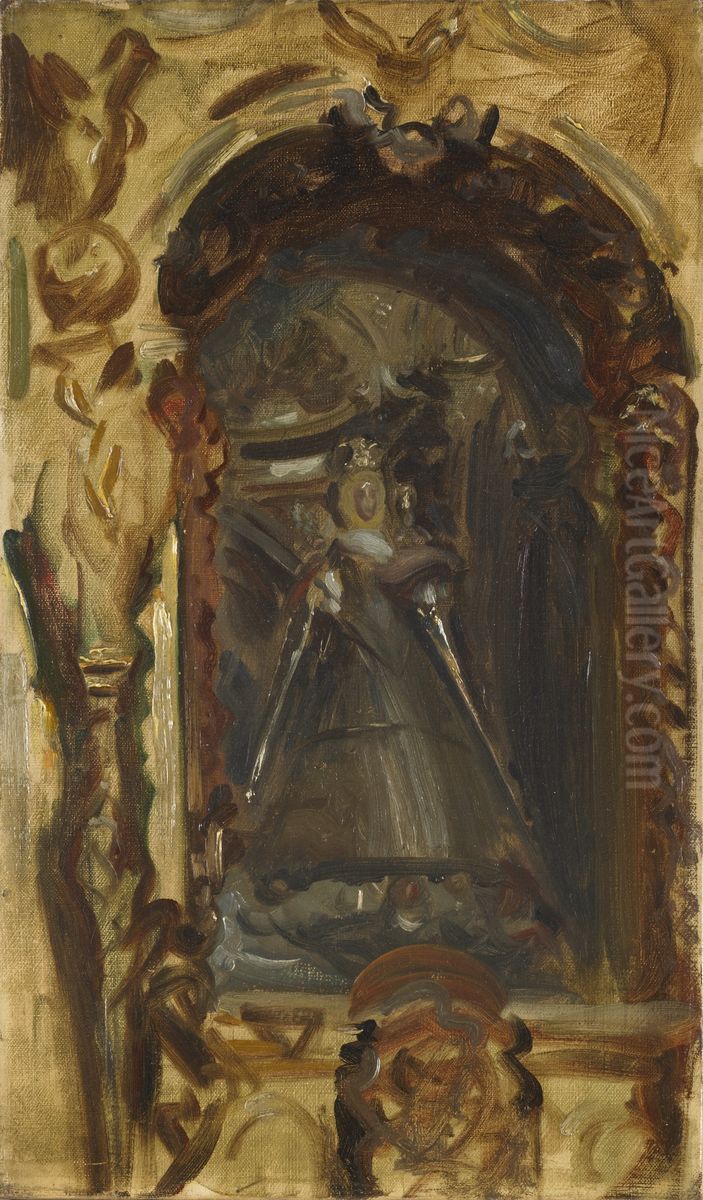 A Spanish Madonna Oil Painting by John Singer Sargent