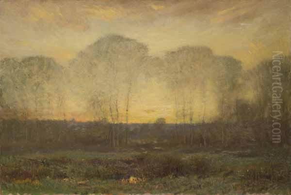 Spring Morning Oil Painting by Dwight William Tryon