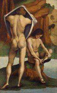 Two Nude Youths