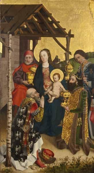 The Adoration of the Magi Oil Painting by Master of the Vision of Saint John
