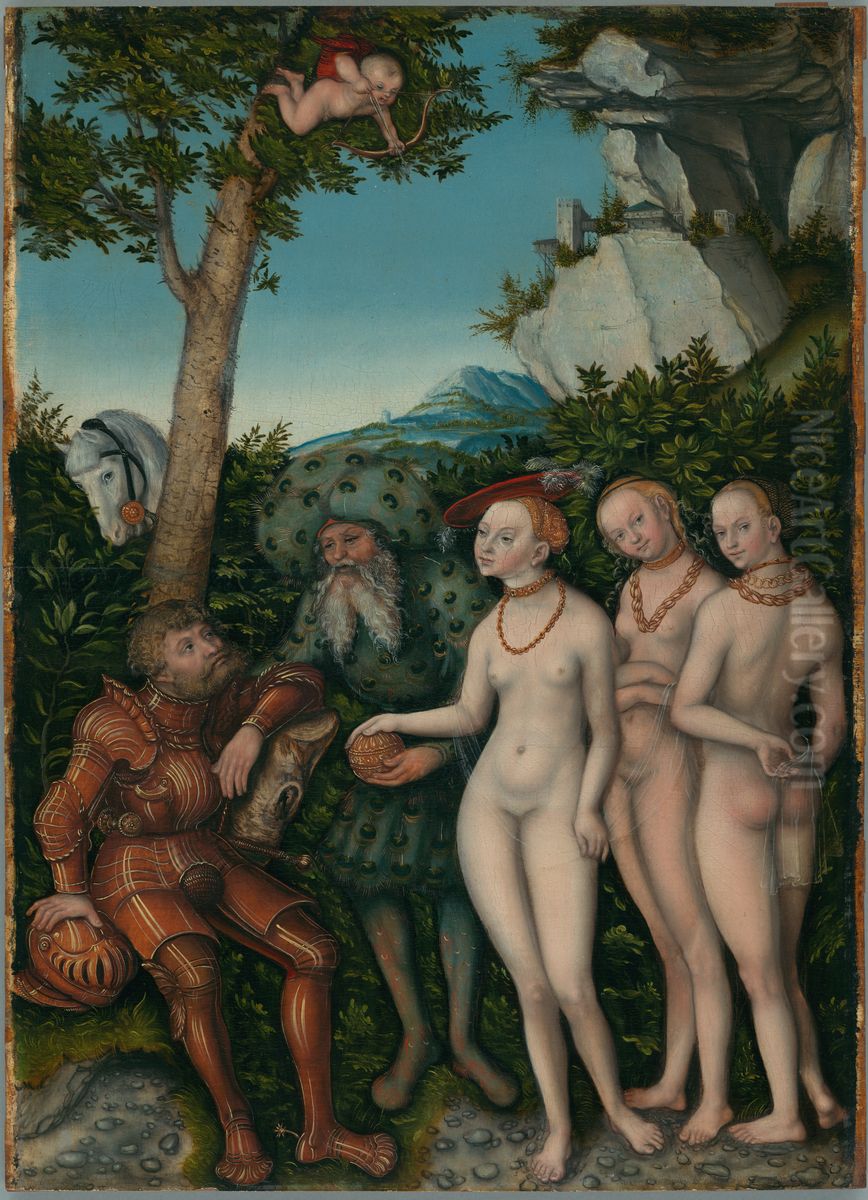 Judgment of Paris Oil Painting by Lucas Cranach the Elder