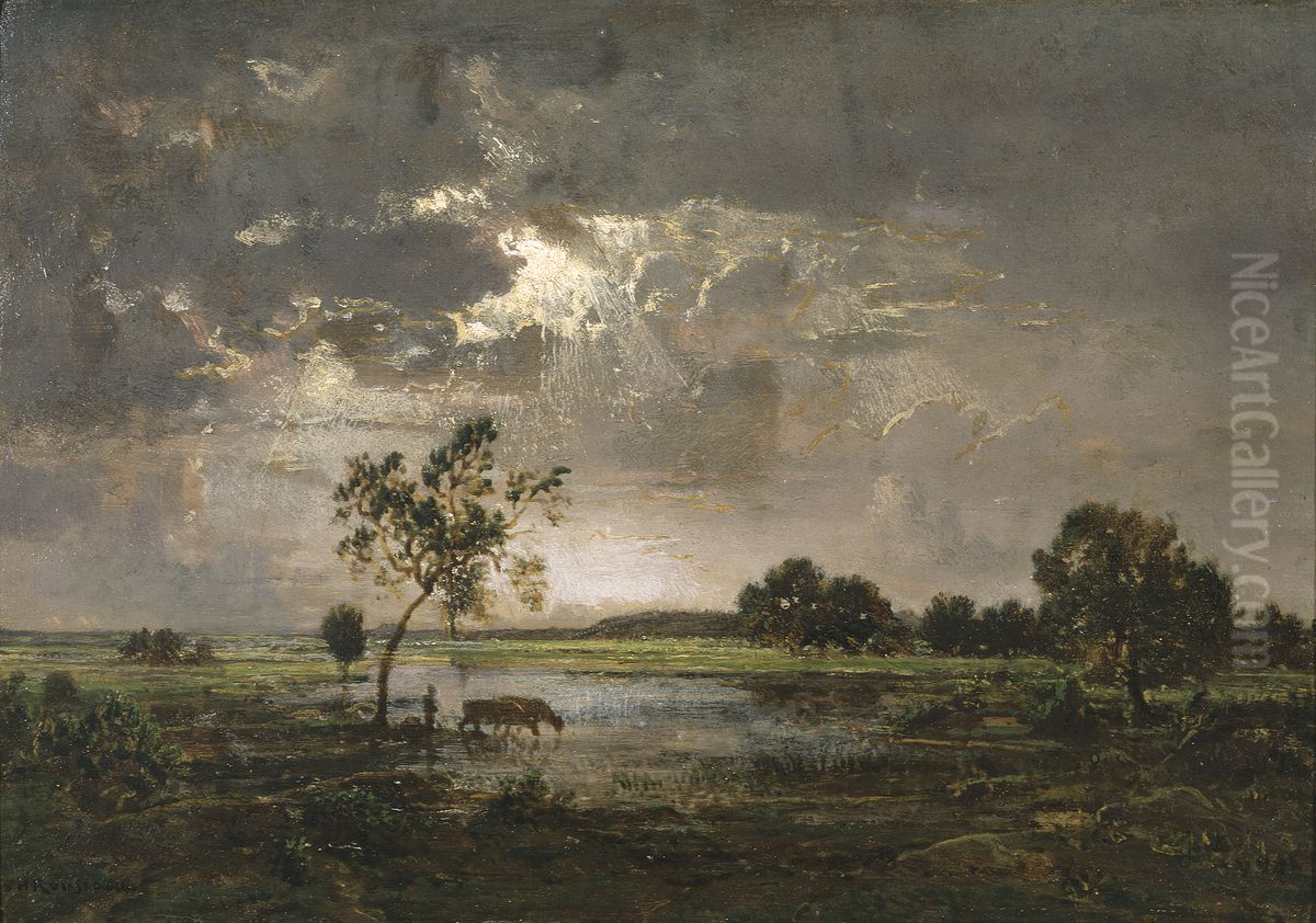 Landscape Oil Painting by Theodore Rousseau