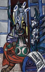 Large Still Life Interior (Blue)