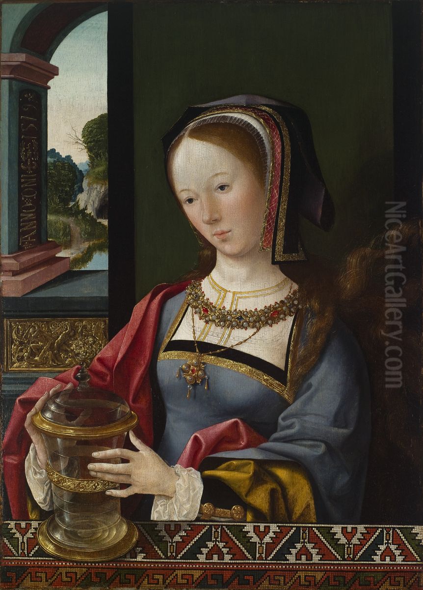 Mary Magdalene Oil Painting by Jacob Cornelisz Van Oostsanen