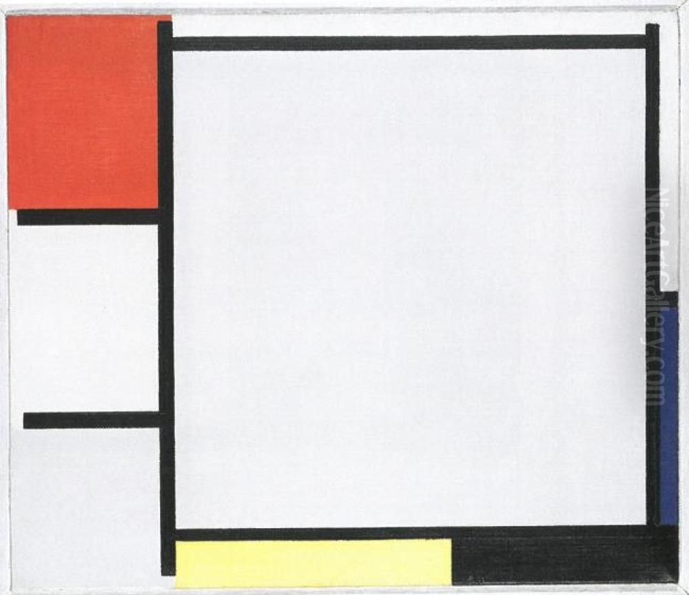 Composition with Red, Blue, Yellow, Black, and Gray Oil Painting by Piet Mondrian