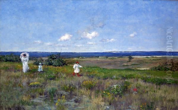 Near the Beach, Shinnecock Oil Painting by William Merritt Chase