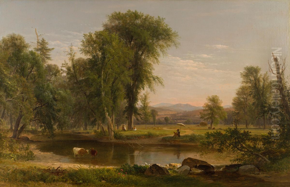Artist's Brook, North Conway, New Hampshire Oil Painting by Samuel Lancaster Gerry