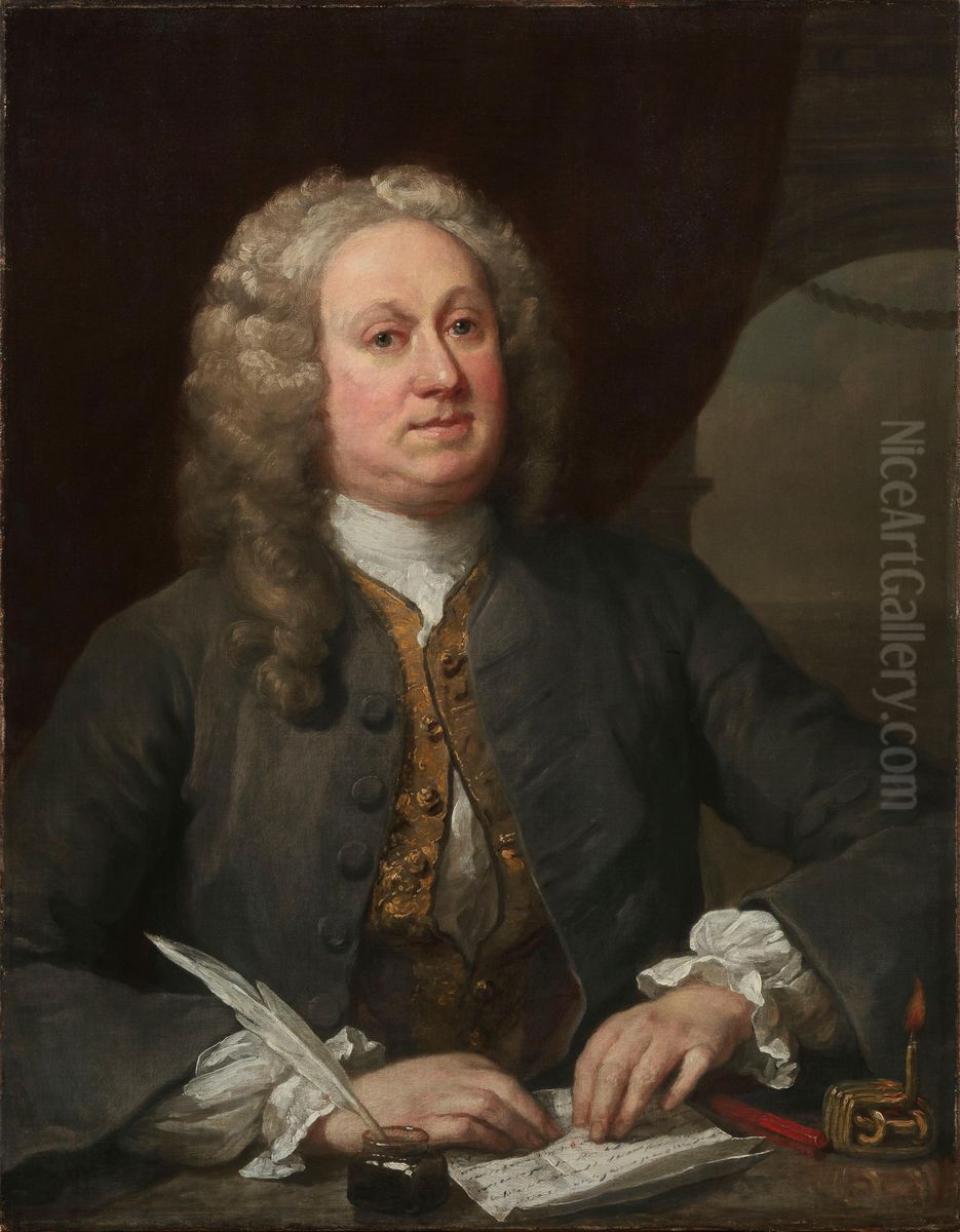 Joseph Porter Oil Painting by William Hogarth