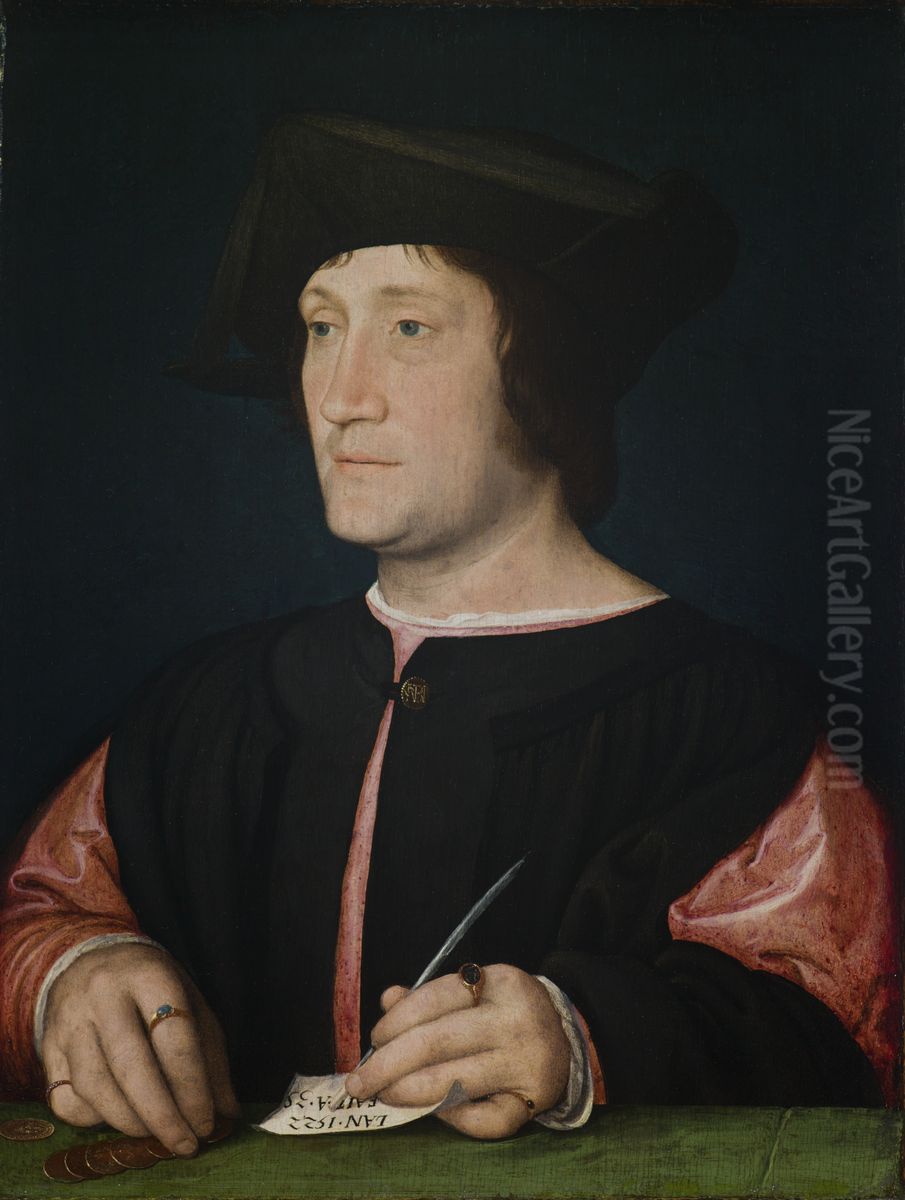 Portrait of a Banker Oil Painting by Jean Clouet