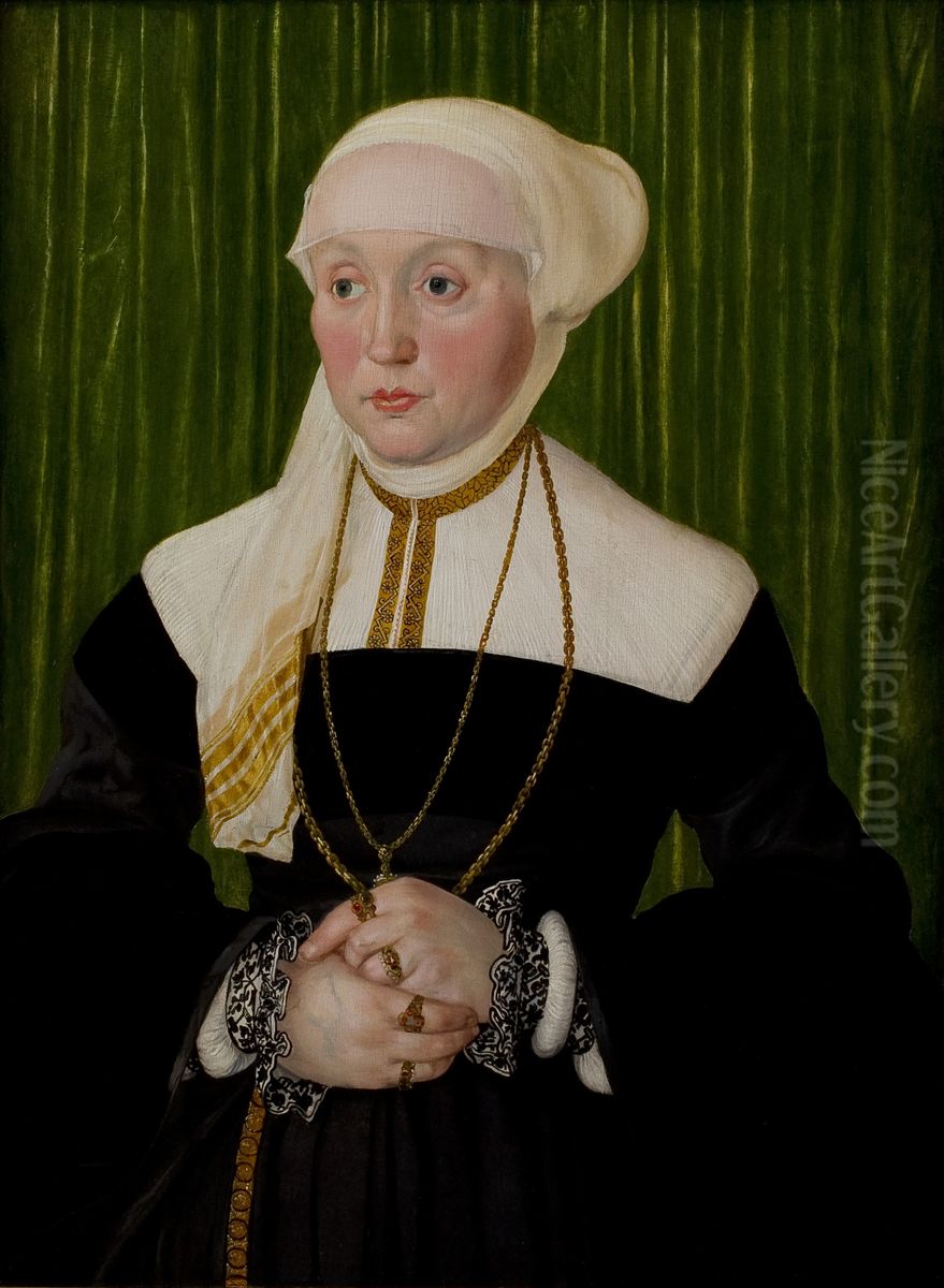 Portrait of a Lady Oil Painting by Hans Muelich