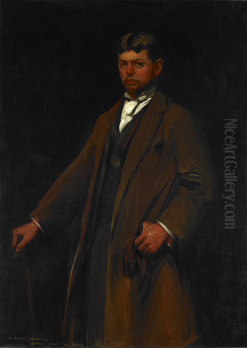 Portrait of Carl Gustav Waldeck Oil Painting by Robert Henri