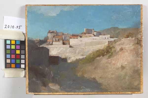 Landscape Oil Painting by Odilon Redon