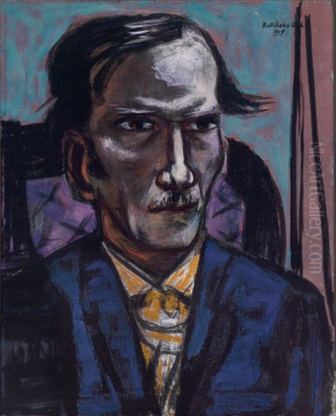 Portrait of Fred Conway Oil Painting by Max Beckmann