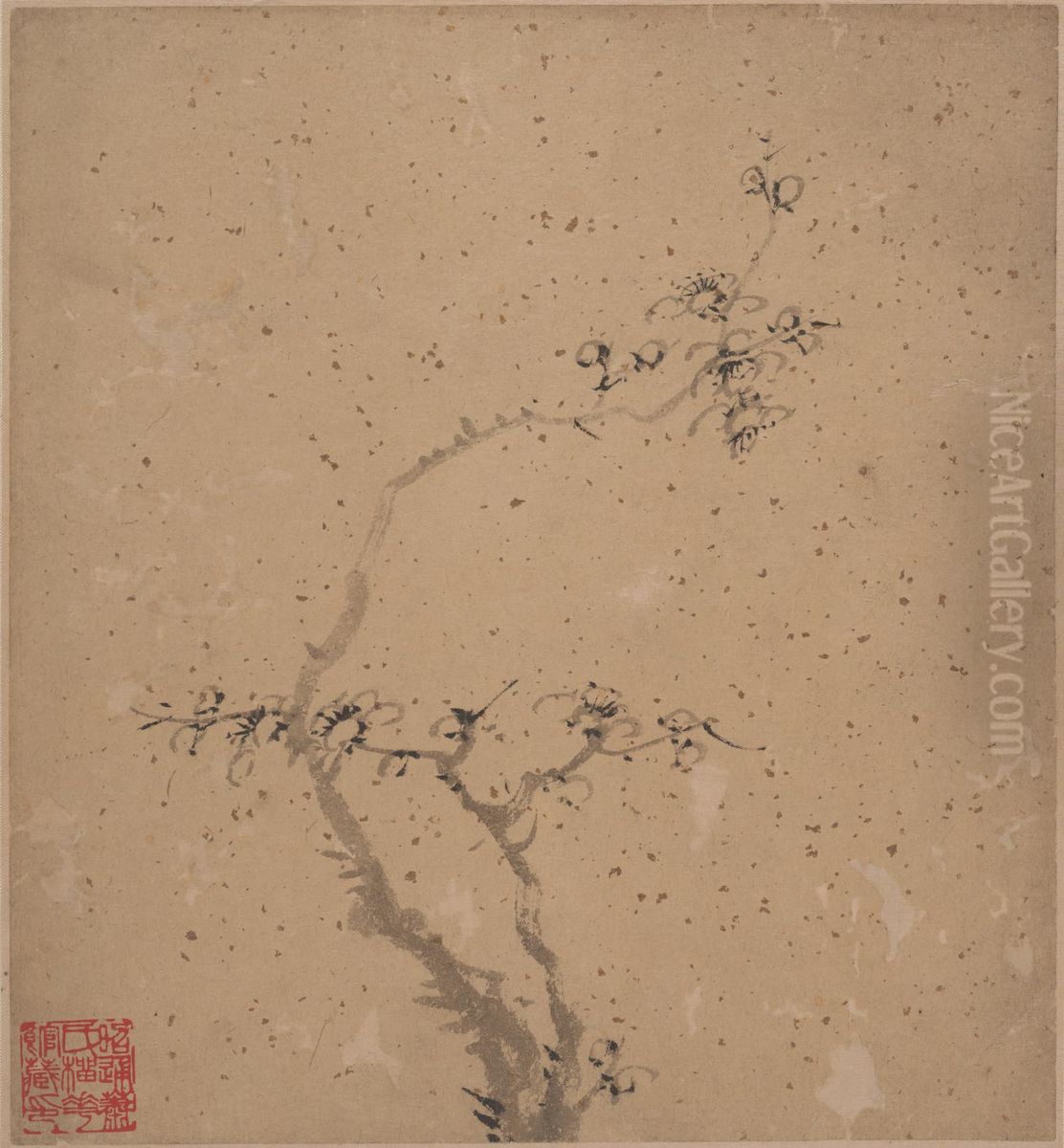 qing  tang yi fen  mo mei  si ce ye Oil Painting by Tang Yifen