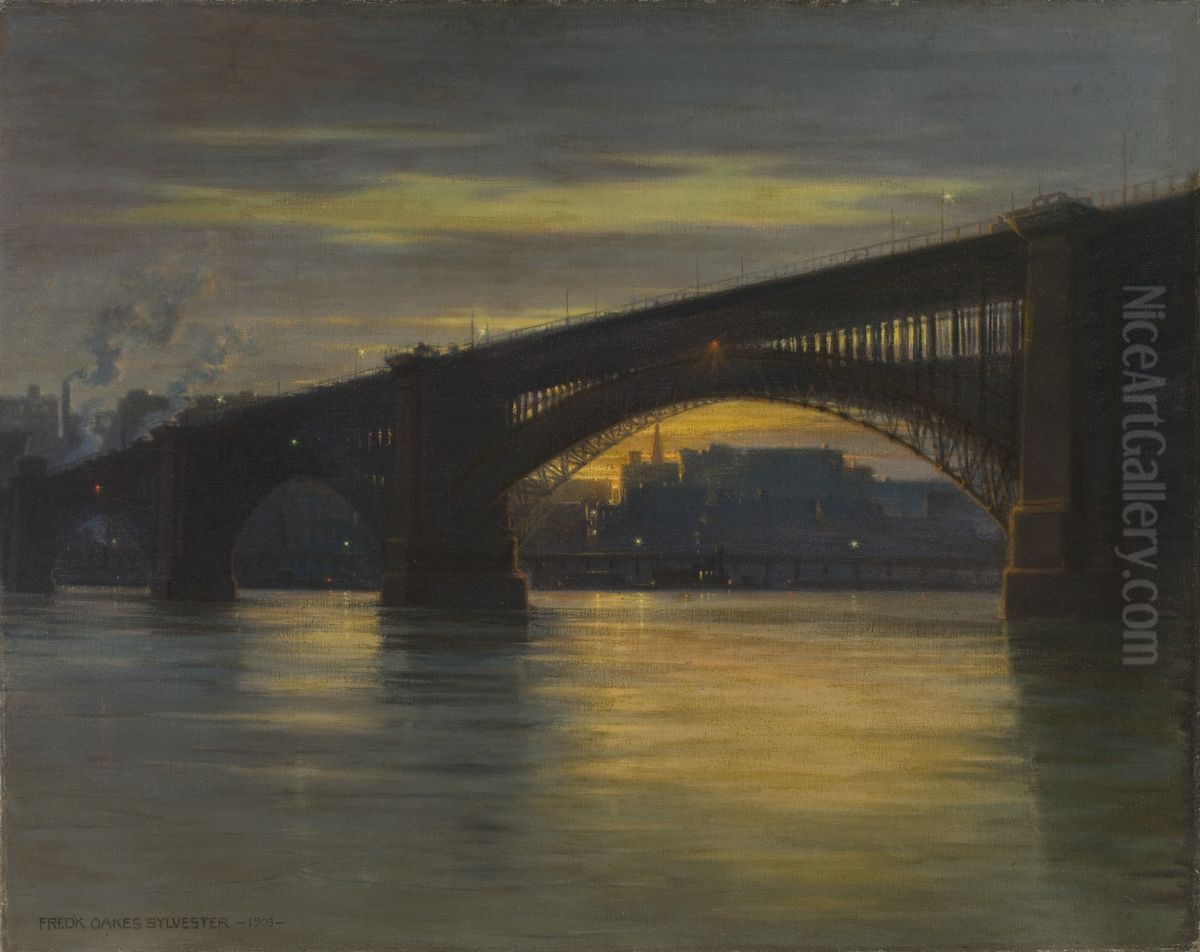 The Bridge Oil Painting by Frederick Oakes Sylvester