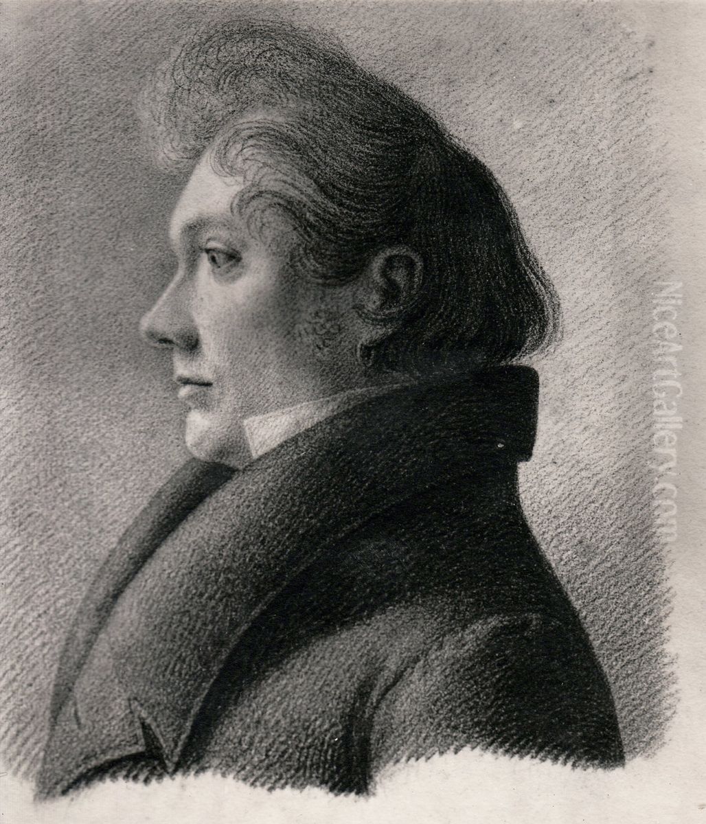 Matthias Stoltenberg Oil Painting by Johannes Finne Rosenvinge