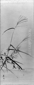 Bush Clover, Grass and Cricket