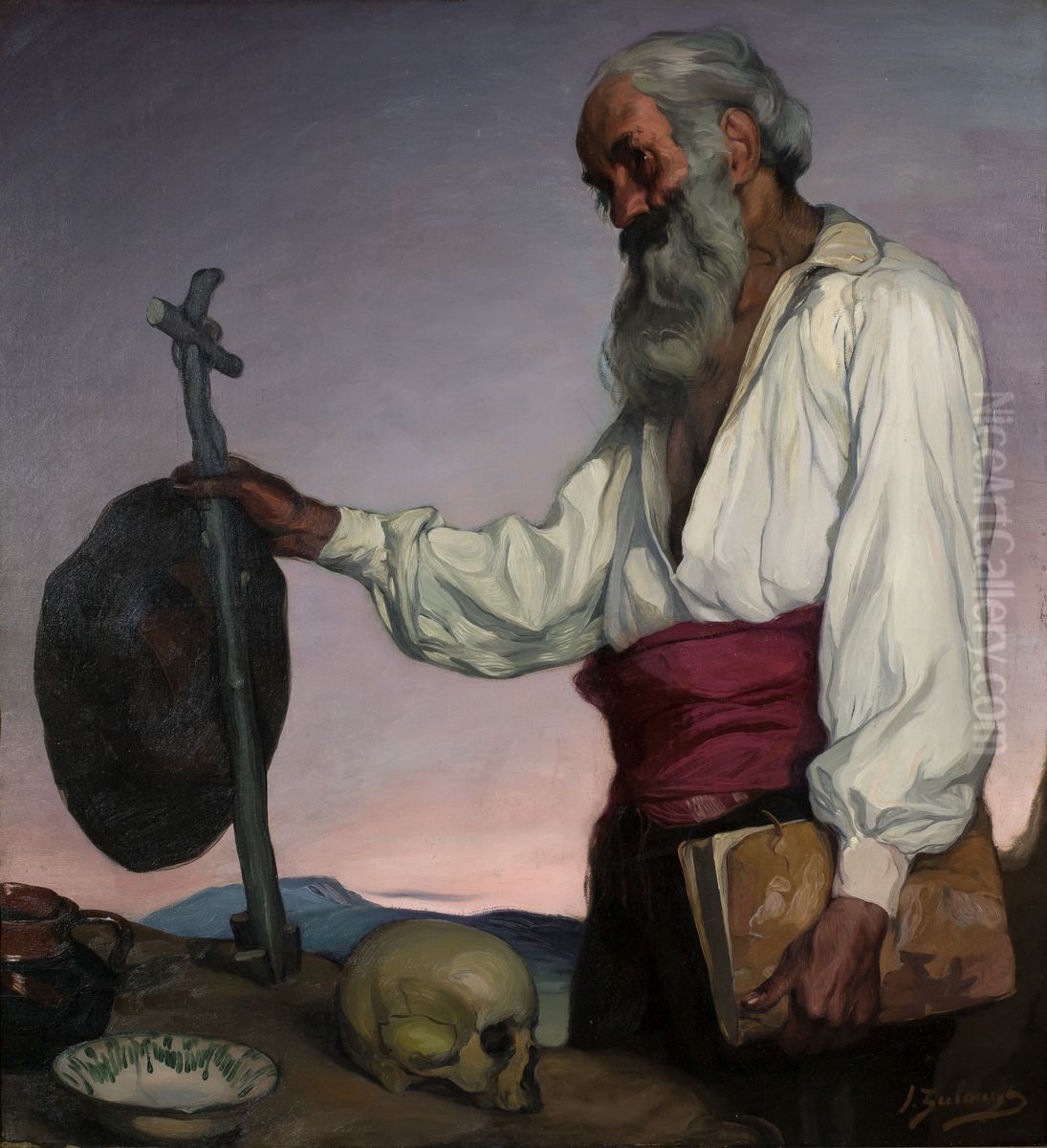 The Hermit Oil Painting by Ignacio Zuloaga
