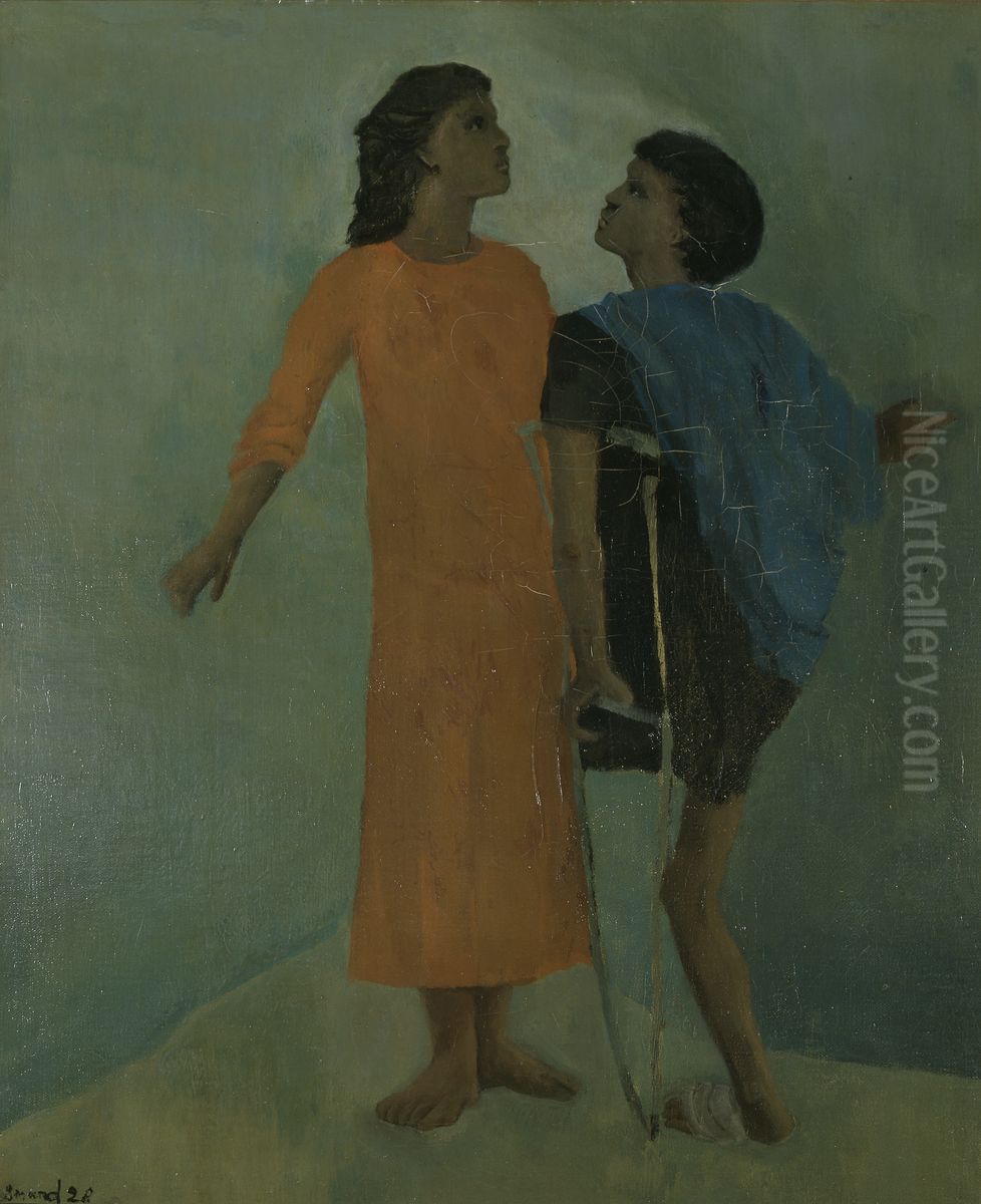 The Meeting Oil Painting by Christian Berard