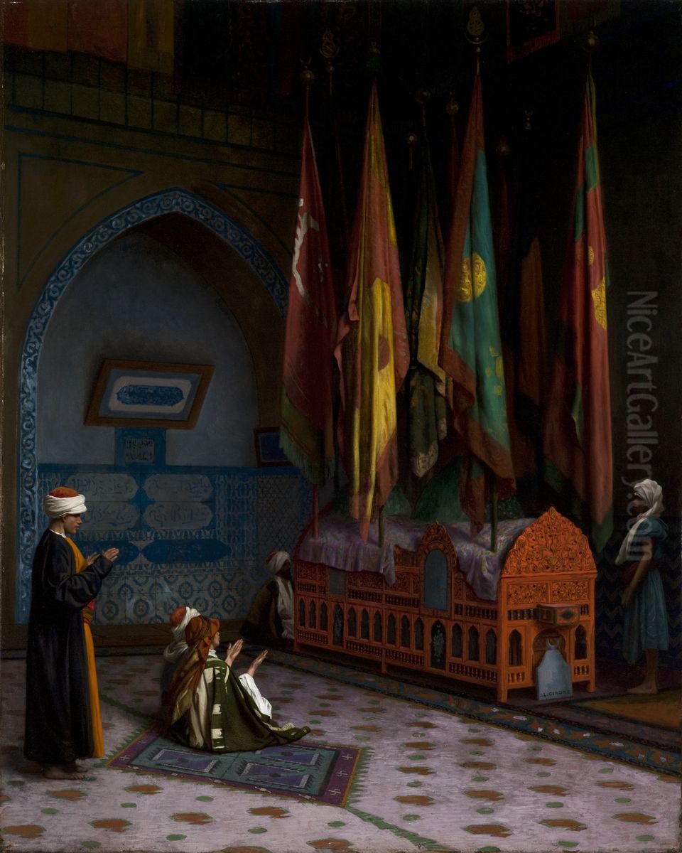 The Sentinel at the Sultan's Tomb Oil Painting by Jean-Leon Gerome